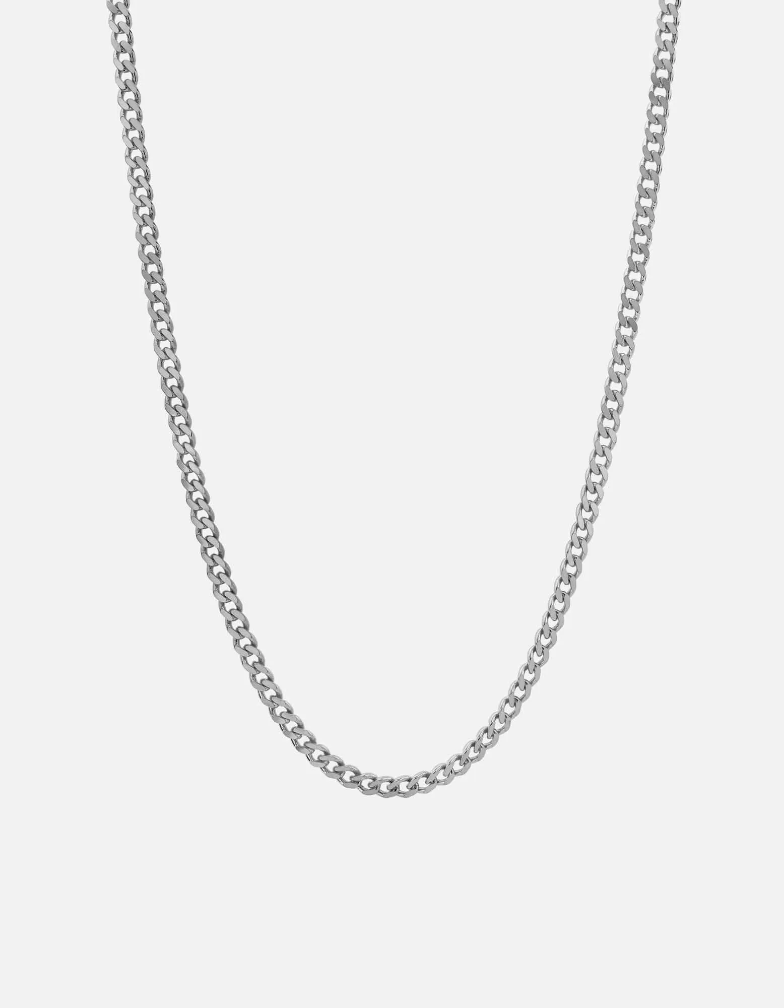 4mm Cuban Chain Necklace, Sterling Silver sold by Miansai