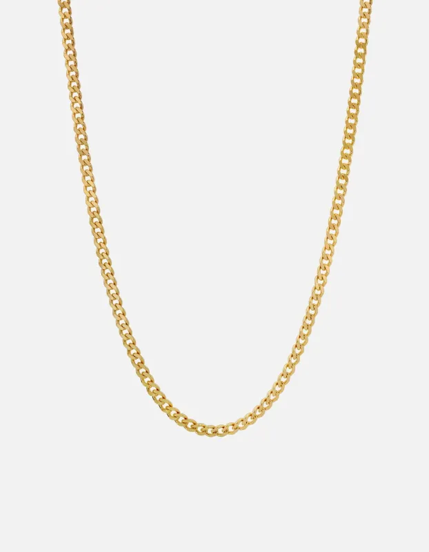4mm Cuban Chain Necklace, Gold Vermeil sold by Miansai