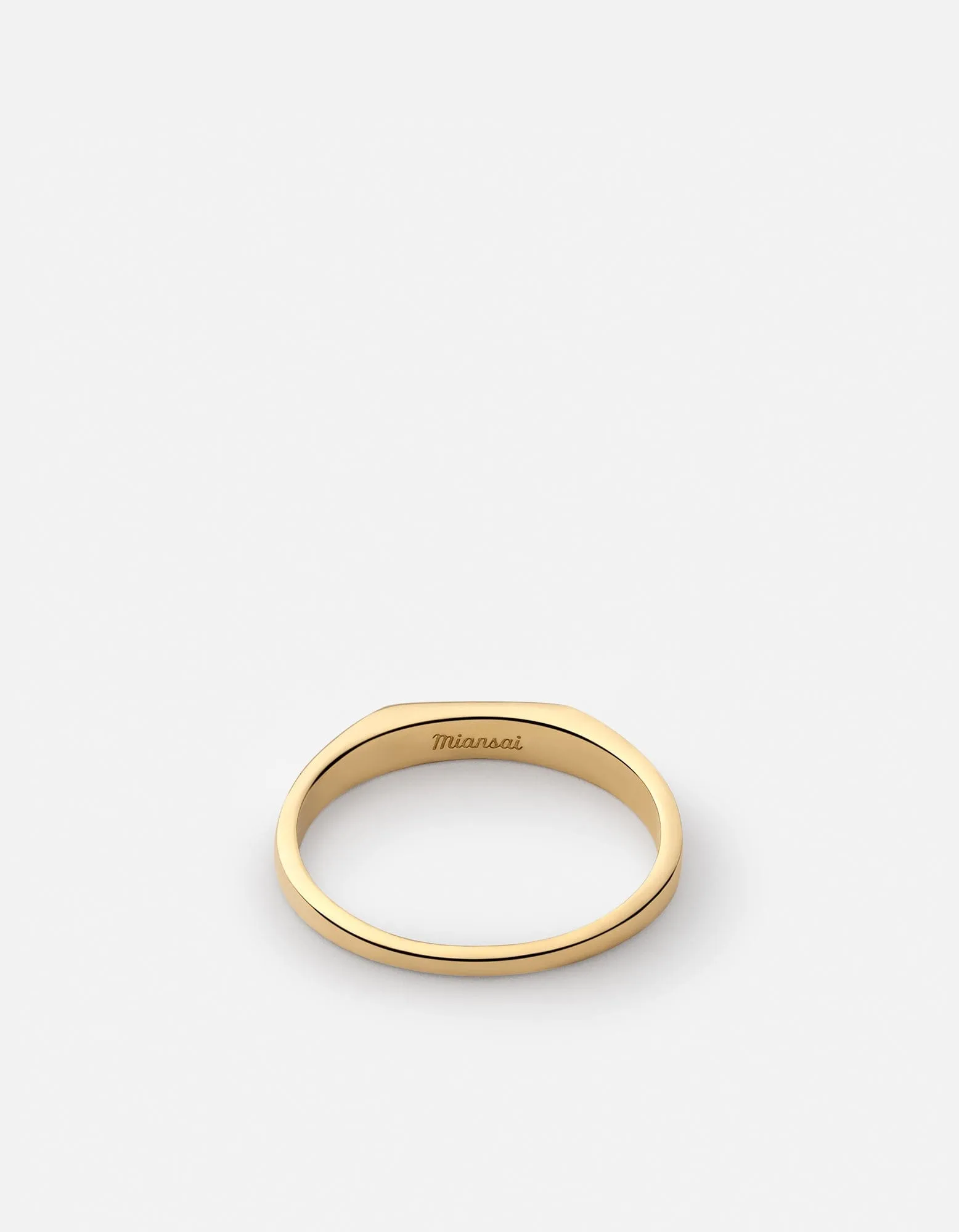 Thin Geo Diamond Ring, Gold sold by Miansai product image thumbnail 5