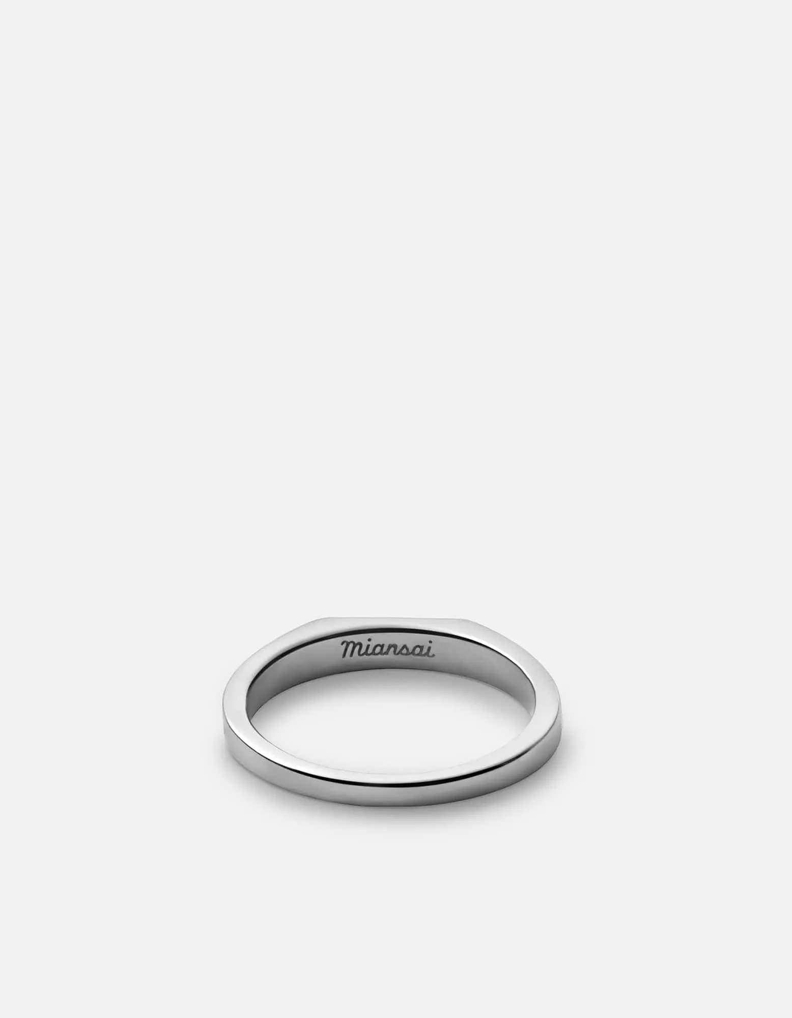 Thin Geo Diamond Ring, Sterling Silver sold by Miansai product image thumbnail 2