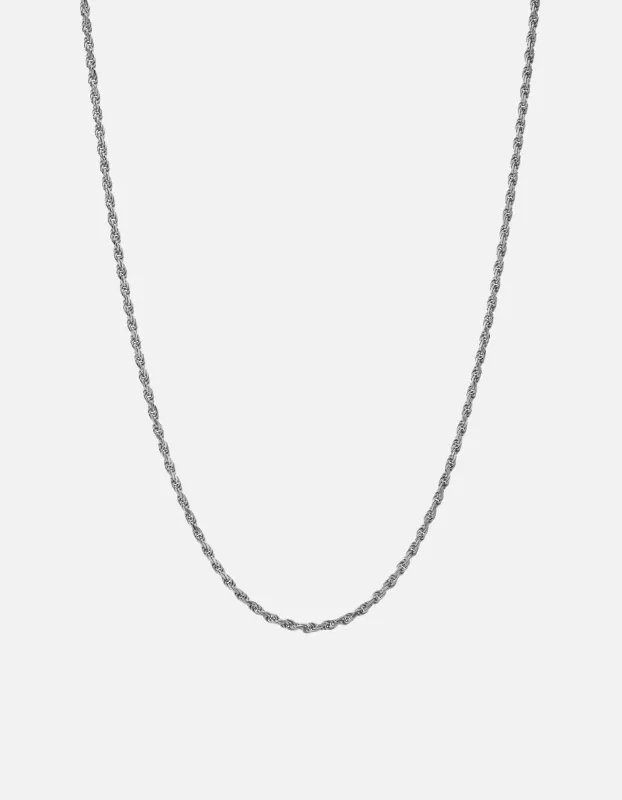 2.4mm Rope Chain Necklace, Sterling Silver sold by Miansai