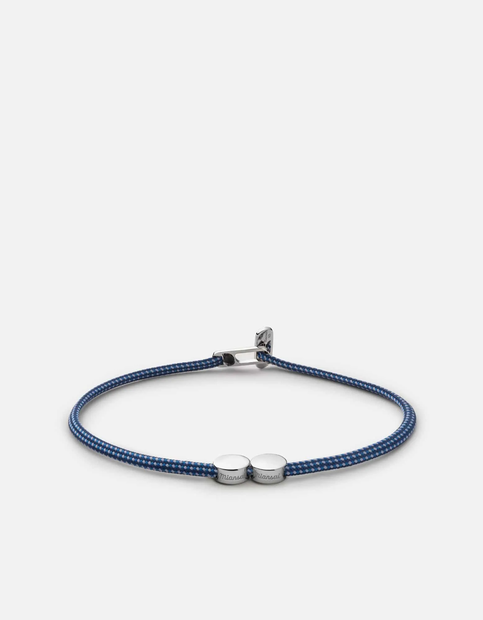 Type Metric 2.5mm Rope Bracelet, Sterling Silver/Dark Blue sold by Miansai product image thumbnail 5