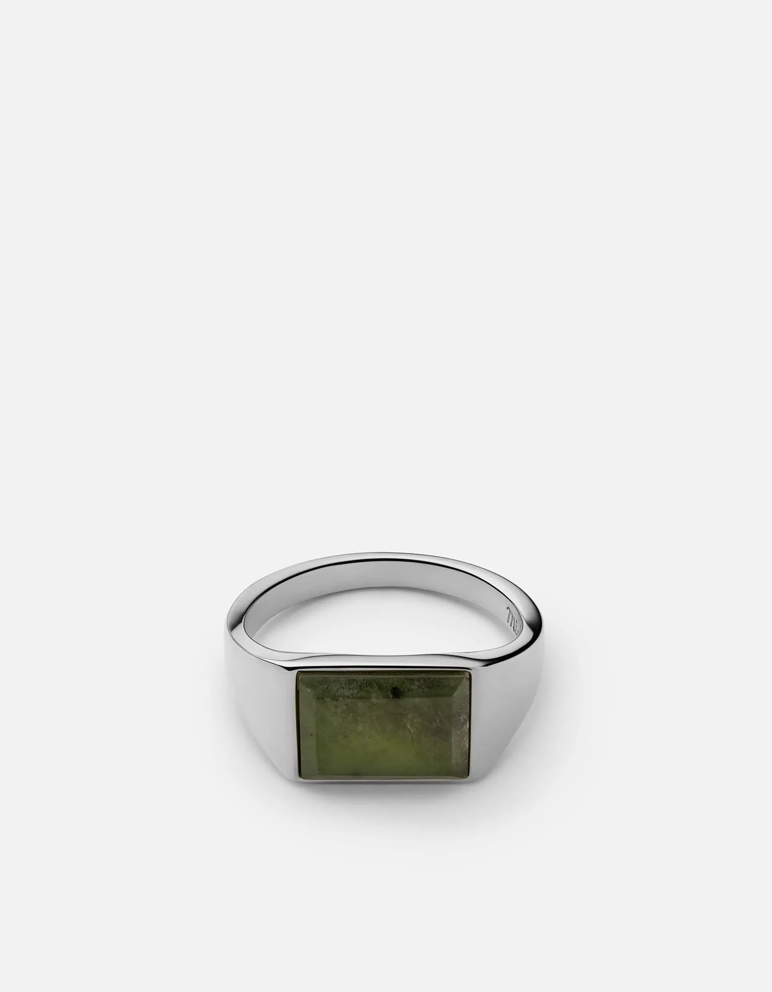Lennox Jasper Ring, Sterling Silver sold by Miansai