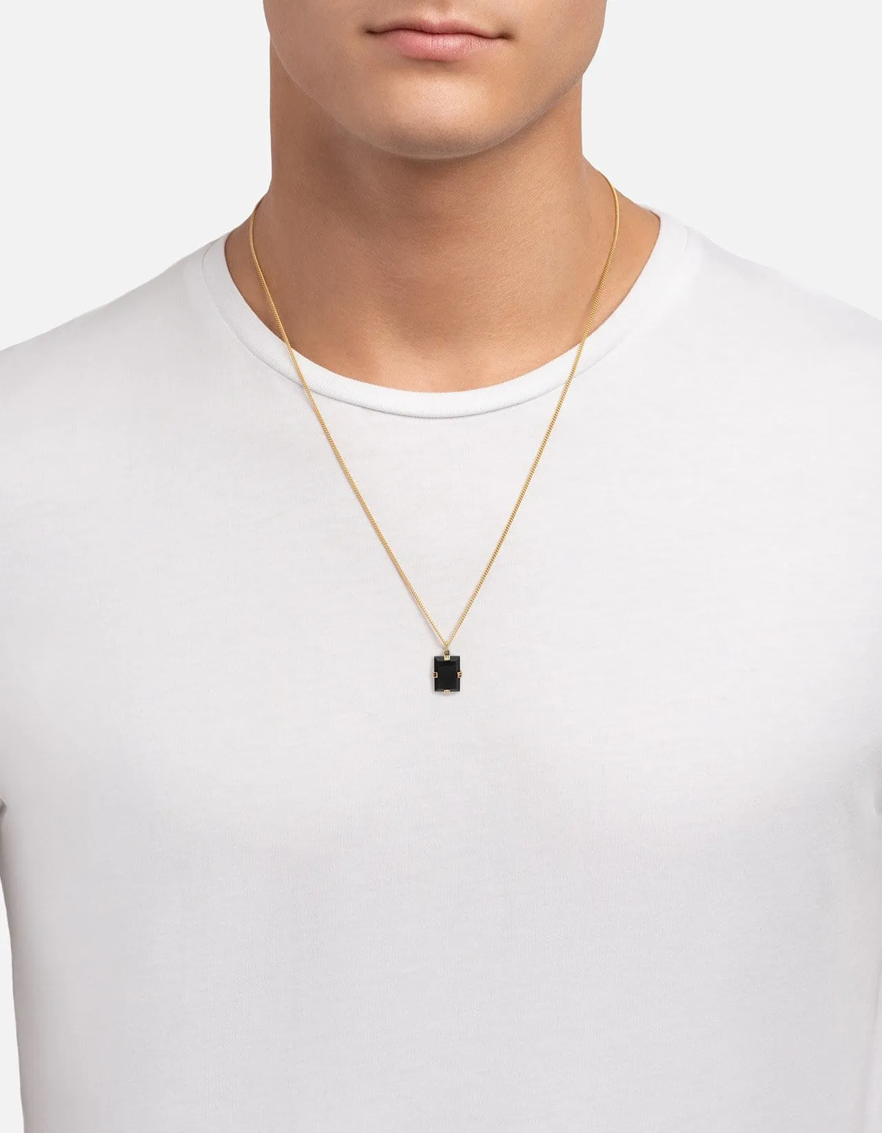 Lennox Onyx Necklace, 14k Gold sold by Miansai product image thumbnail 3