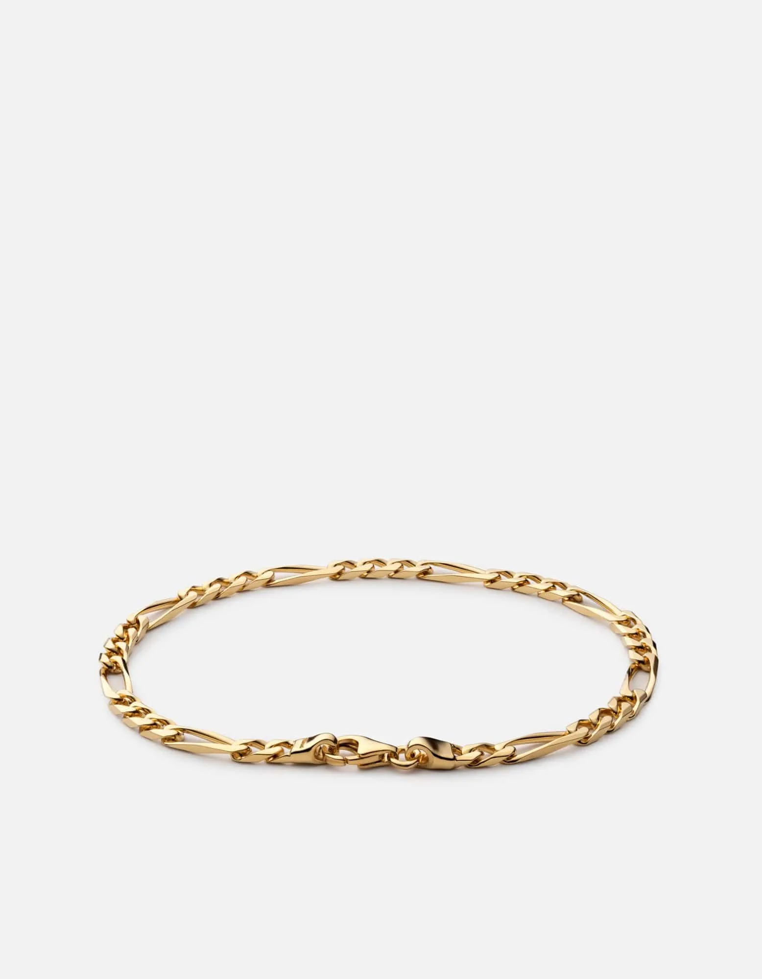3mm Figaro Chain Bracelet, Gold Vermeil sold by Miansai product image thumbnail 2