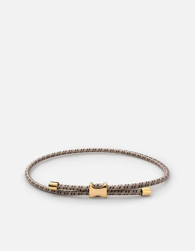 Orson Pull Bungee Rope Bracelet, Gold Vermeil sold by Miansai