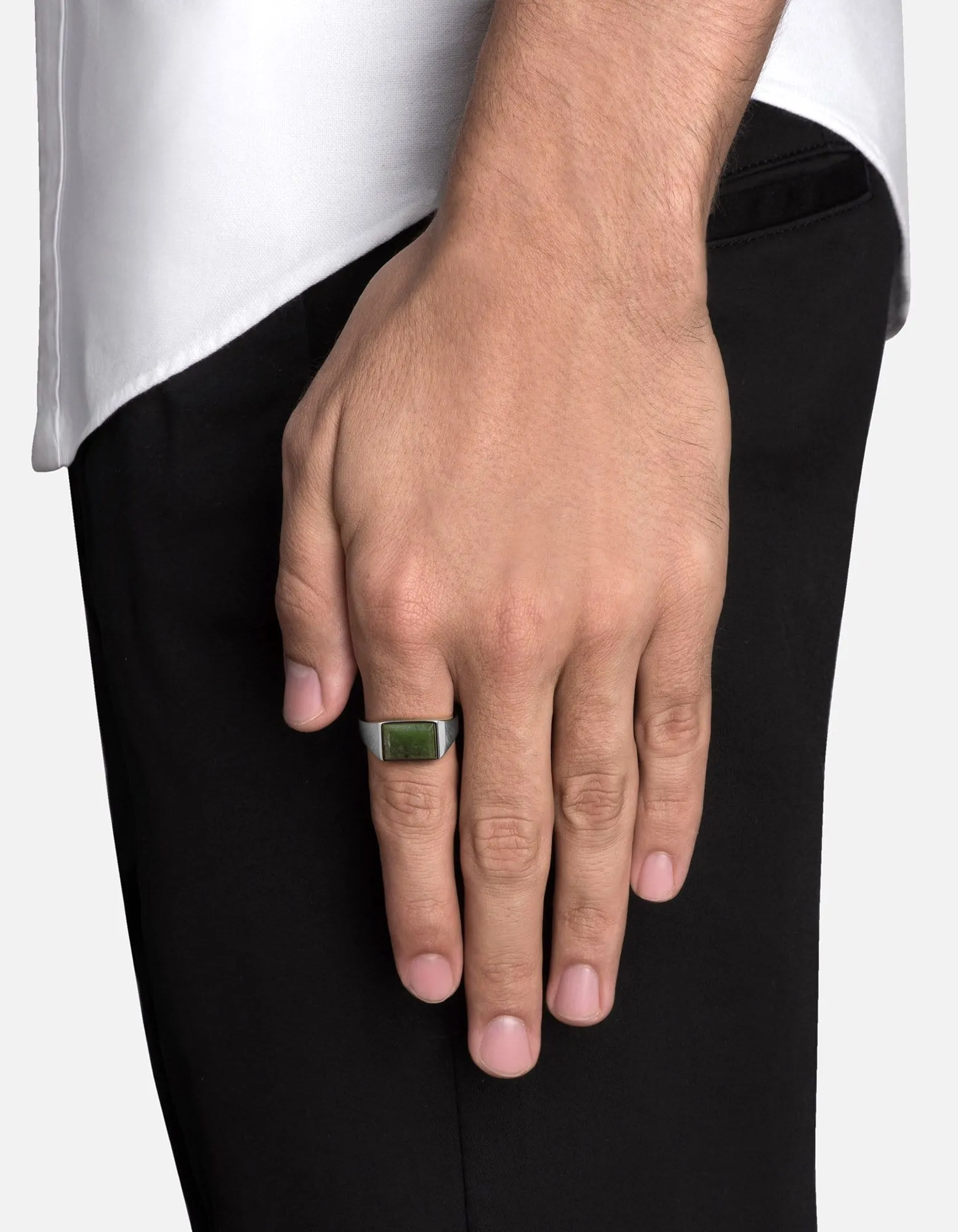 Lennox Jasper Ring, Sterling Silver sold by Miansai product image thumbnail 3