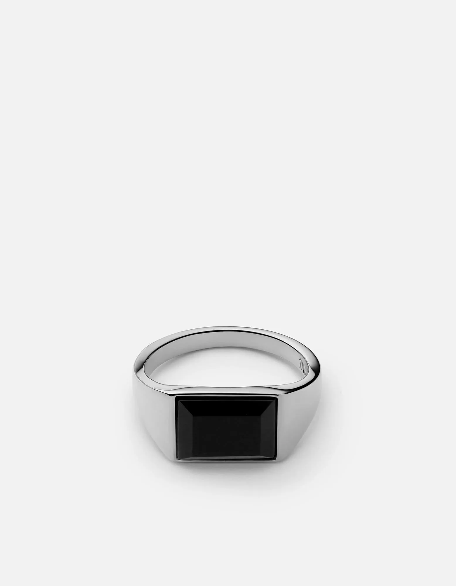 Lennox Onyx Ring, Sterling Silver sold by Miansai