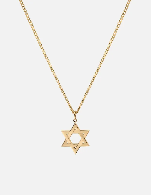 Star of David I Necklace, 14k Gold sold by Miansai