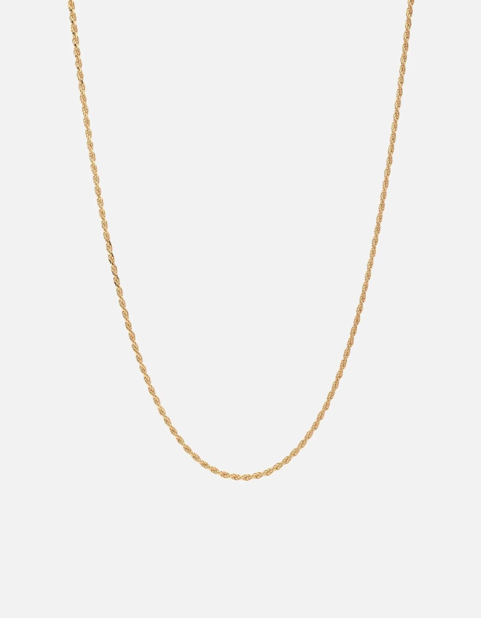 1.8mm Rope Chain Necklace, Gold Vermeil sold by Miansai