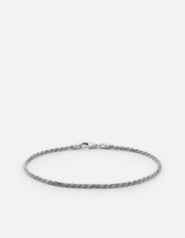 1.8mm Rope Chain Bracelet, Sterling Silver sold by Miansai