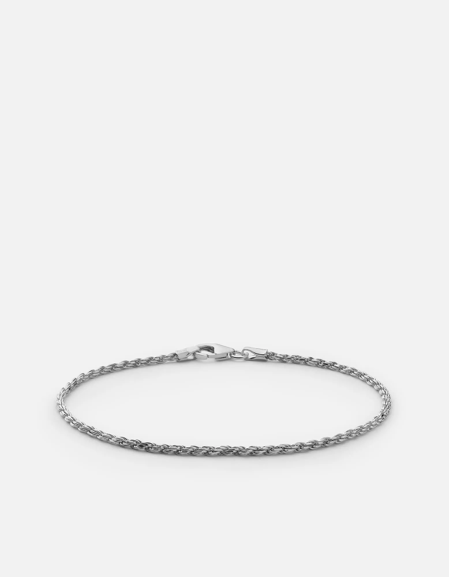 1.8mm Rope Chain Bracelet, Sterling Silver sold by Miansai
