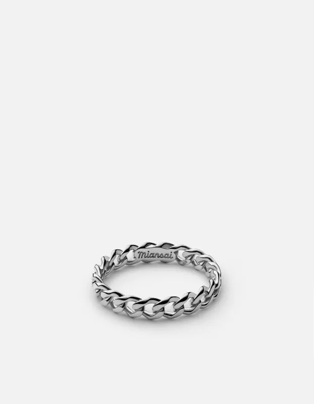 Cuban Link Ring, Sterling Silver sold by Miansai