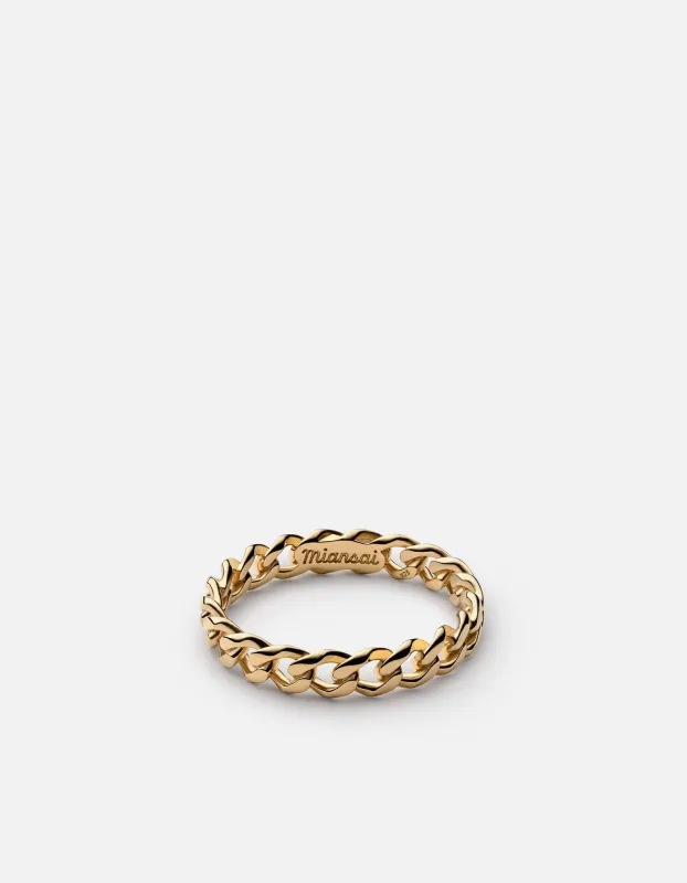 Cuban Link Ring, Gold Vermeil sold by Miansai