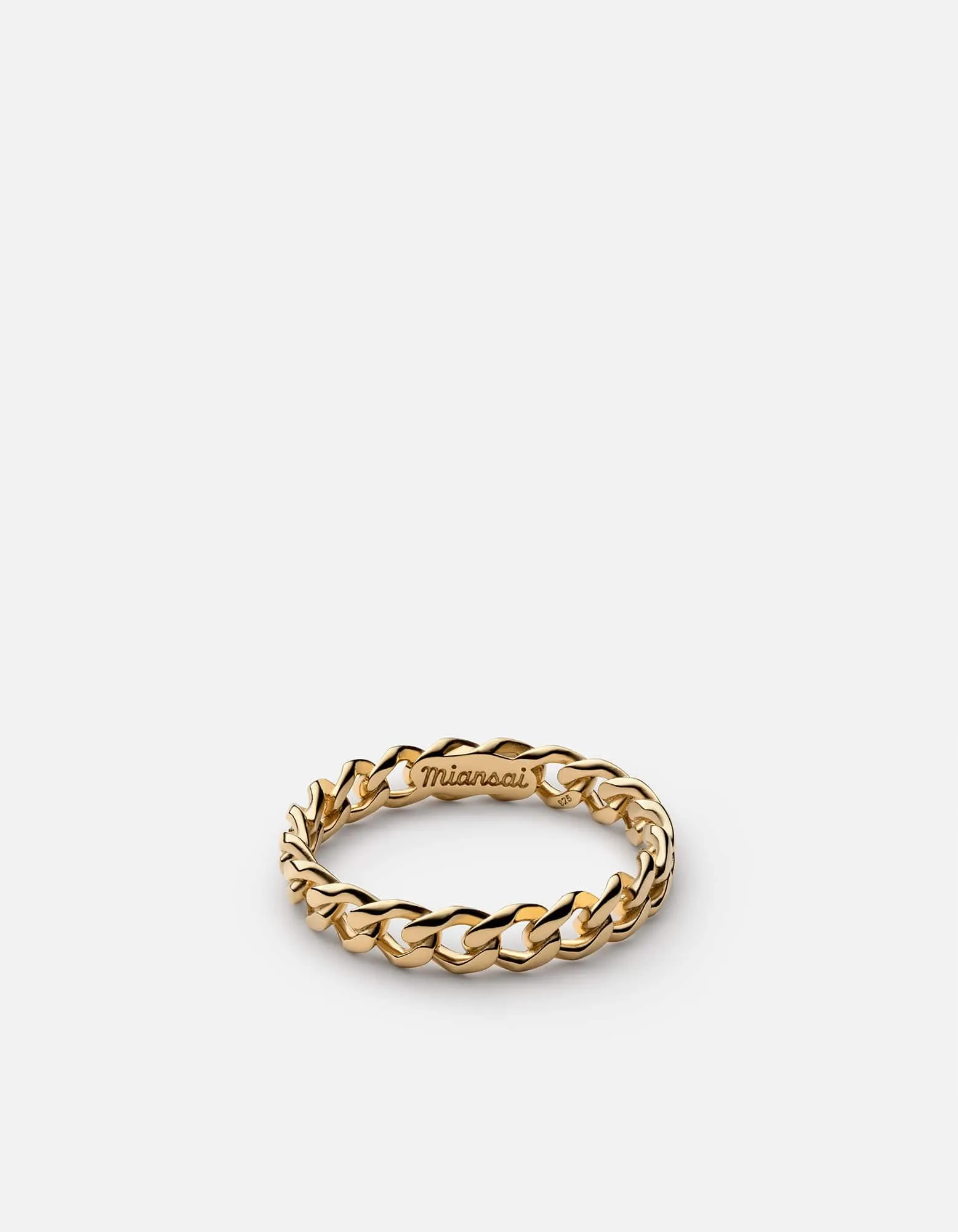Cuban Link Ring, Gold Vermeil sold by Miansai
