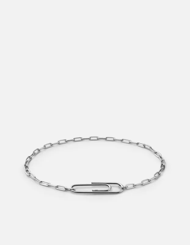 Volt Link Paper Clip Bracelet, Sterling Silver sold by Miansai