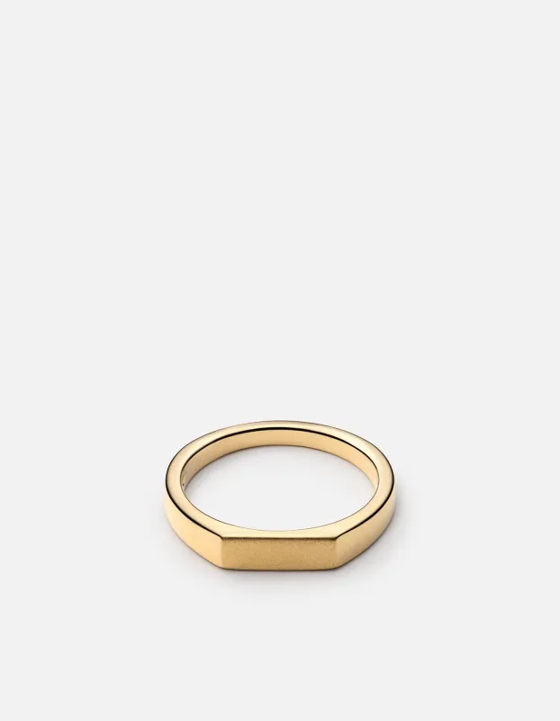 Thin Geo Ring, Gold Vermeil sold by Miansai
