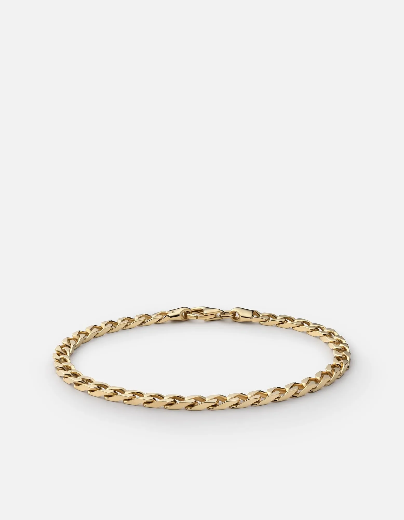 4mm Cuban Chain Bracelet, Gold Vermeil sold by Miansai