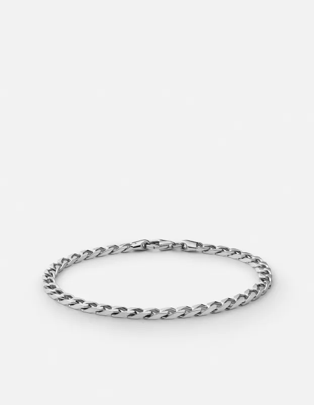 4mm Cuban Chain Bracelet, Sterling Silver sold by Miansai