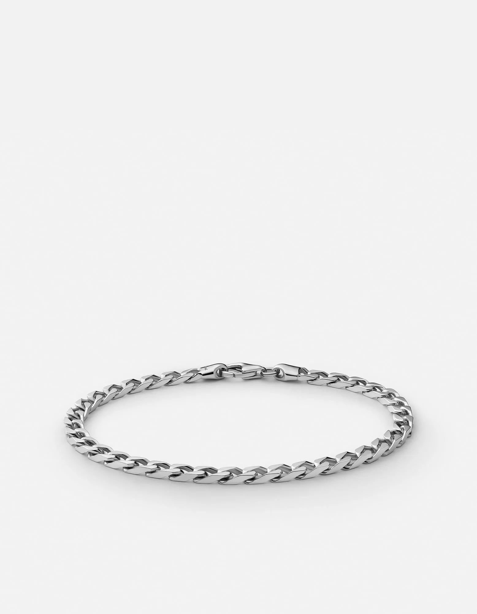 4mm Cuban Chain Bracelet, Sterling Silver sold by Miansai