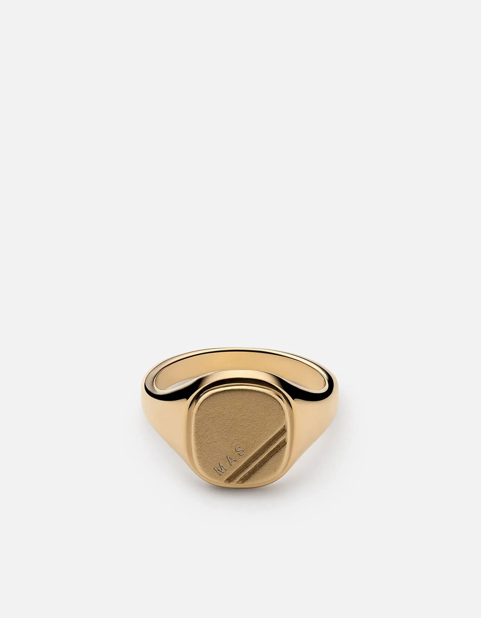 Square Step Ring, Gold Vermeil sold by Miansai product image thumbnail 4