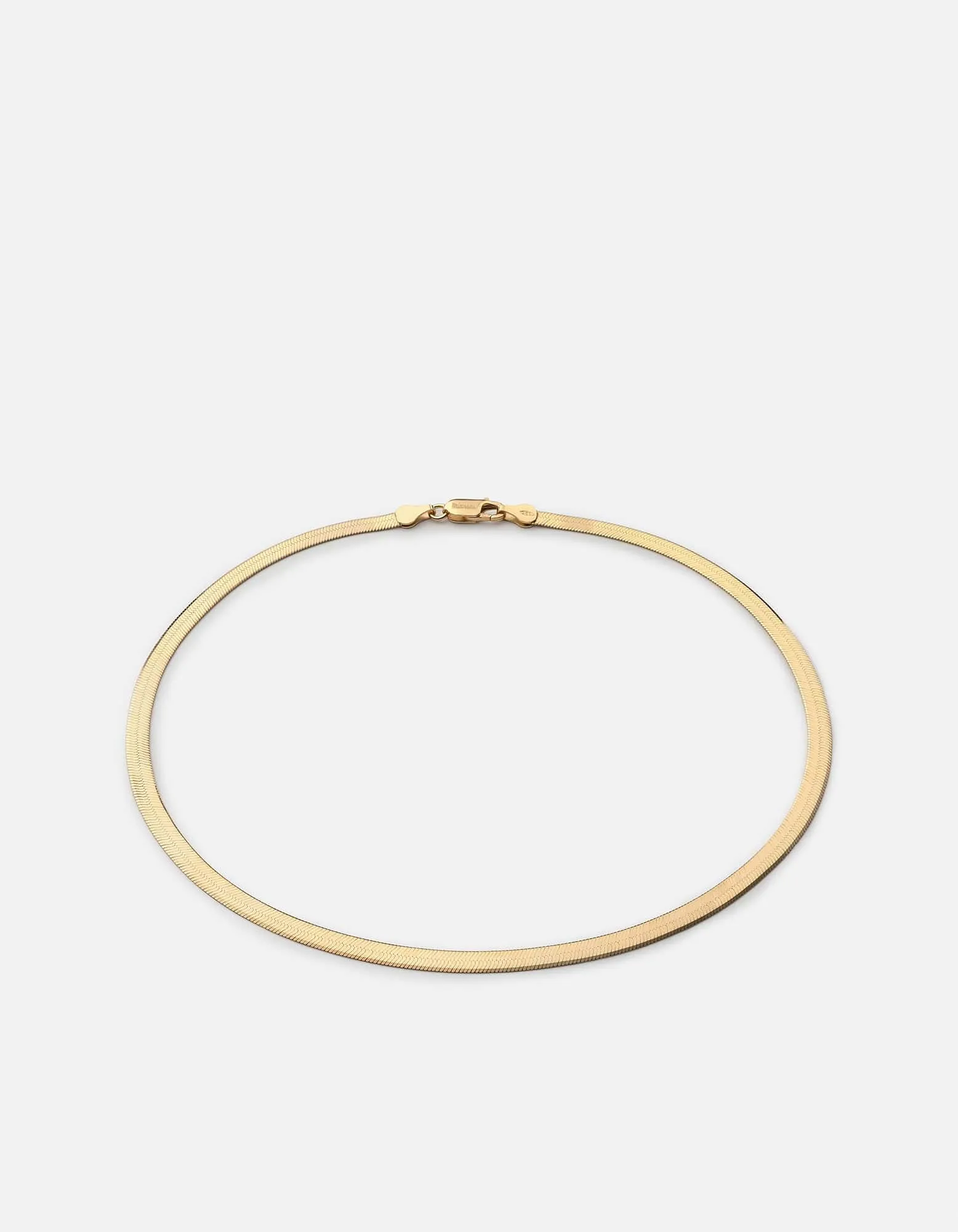 3mm Herringbone Choker, Gold Vermeil sold by Miansai