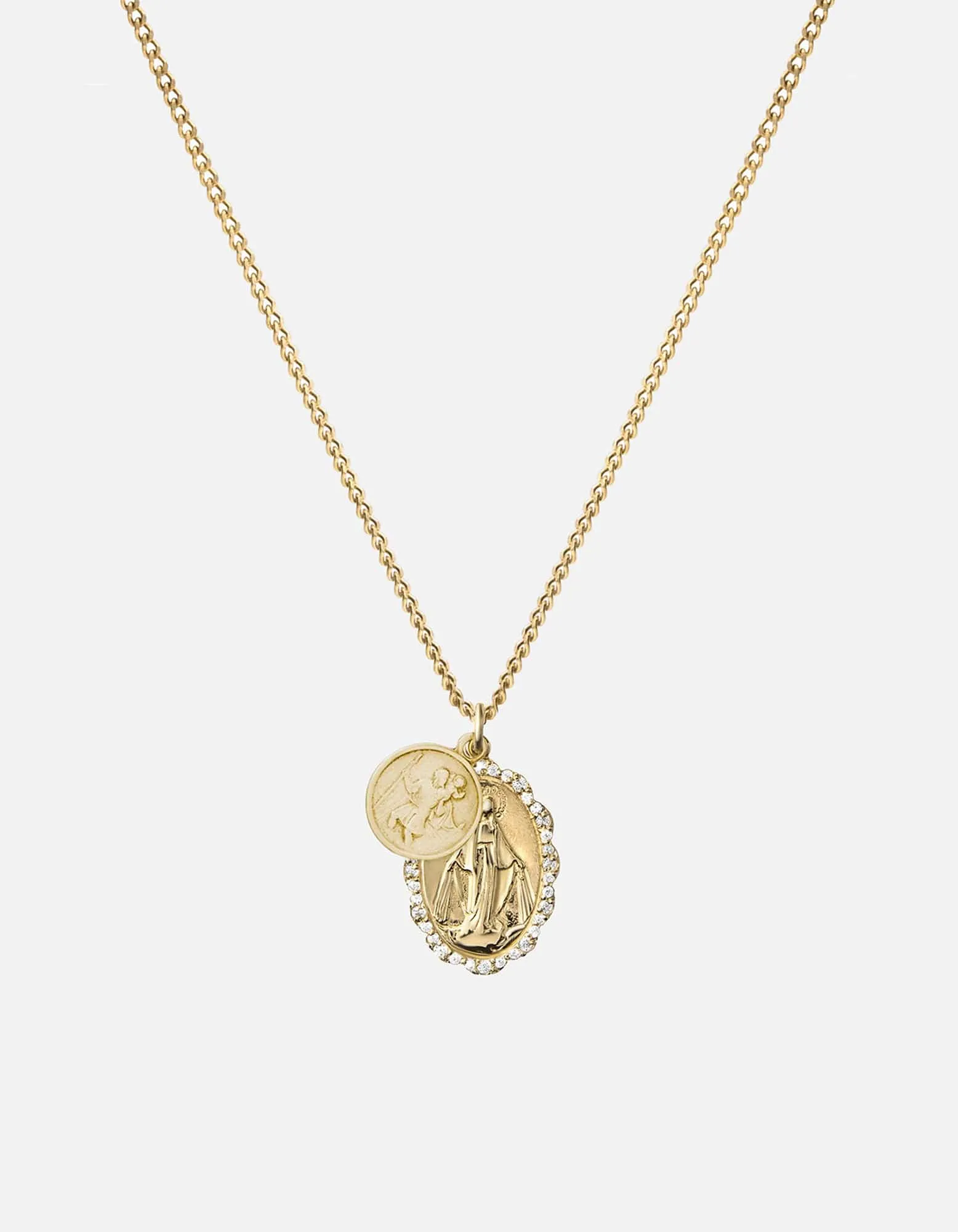 Mini Saints Necklace, 14k Gold Pavé sold by Miansai product image thumbnail 5