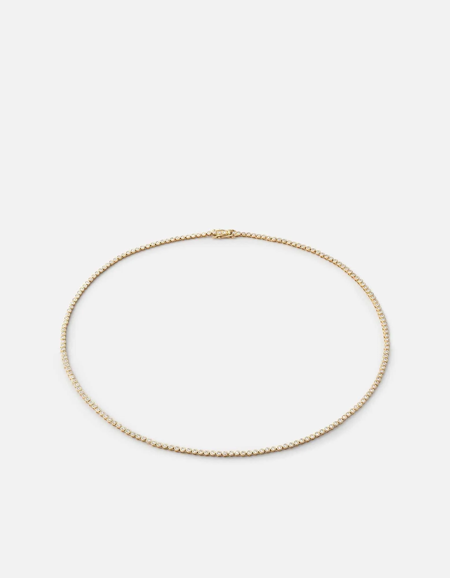 Century Round Choker, 14k Gold Pavé sold by Miansai