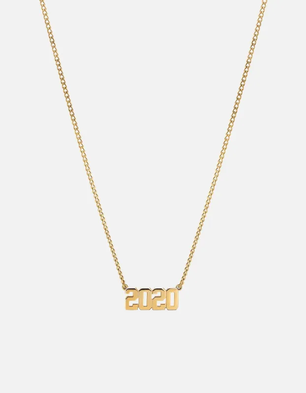 Numero Necklace, 14k Gold sold by Miansai