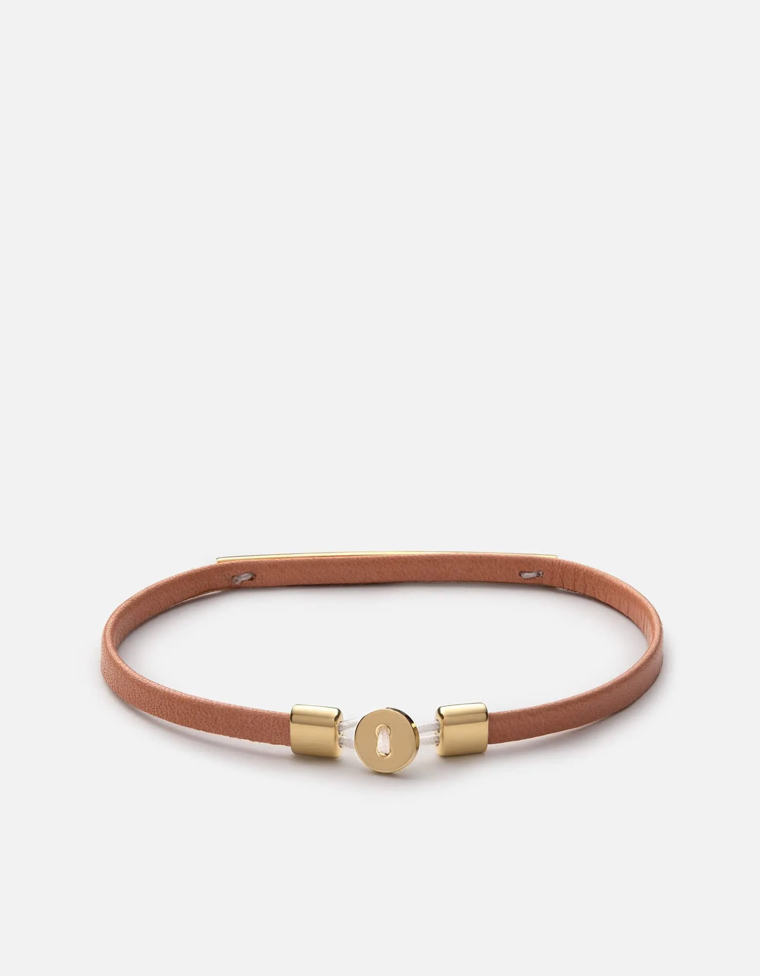 Nexus ID Leather Bracelet, Gold Vermeil sold by Miansai product image thumbnail 2