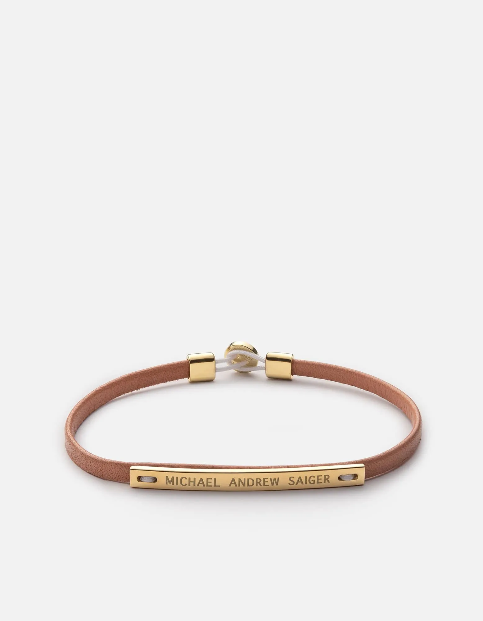 Nexus ID Leather Bracelet, Gold Vermeil sold by Miansai product image thumbnail 4