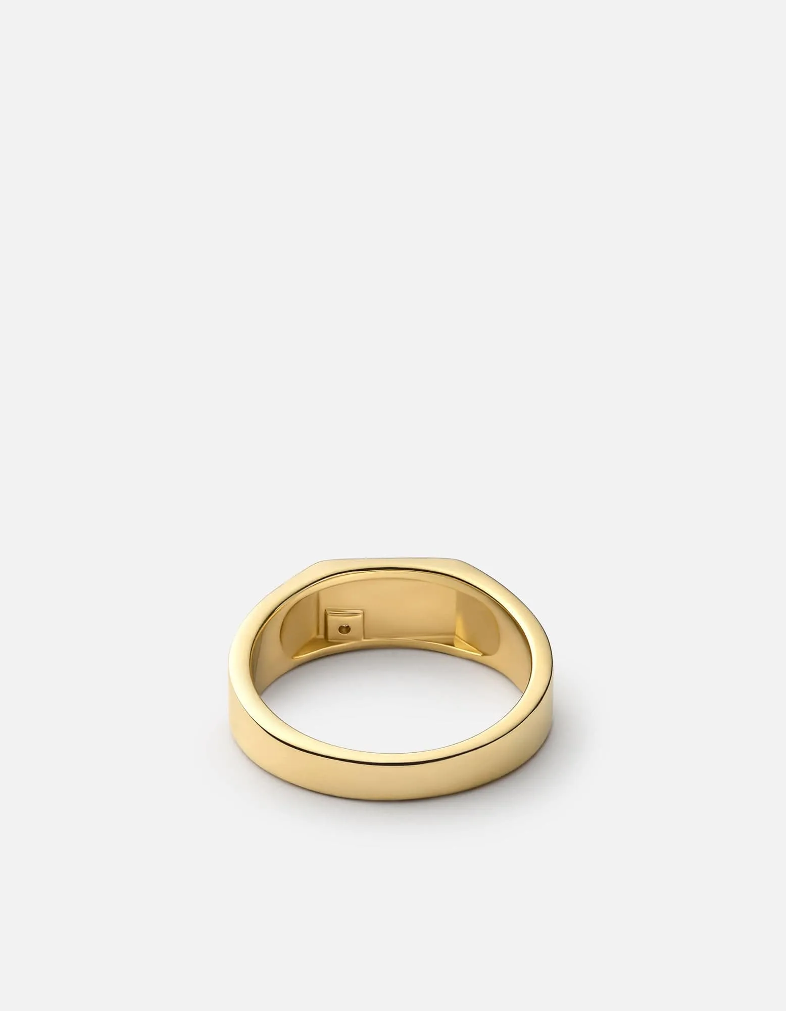 Geo Signet Diamond Ring, Gold Vermeil sold by Miansai product image thumbnail 2