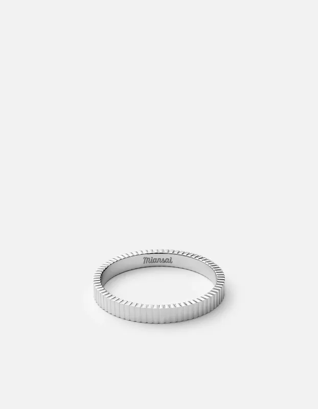 3mm Axel Ring, Sterling Silver sold by Miansai