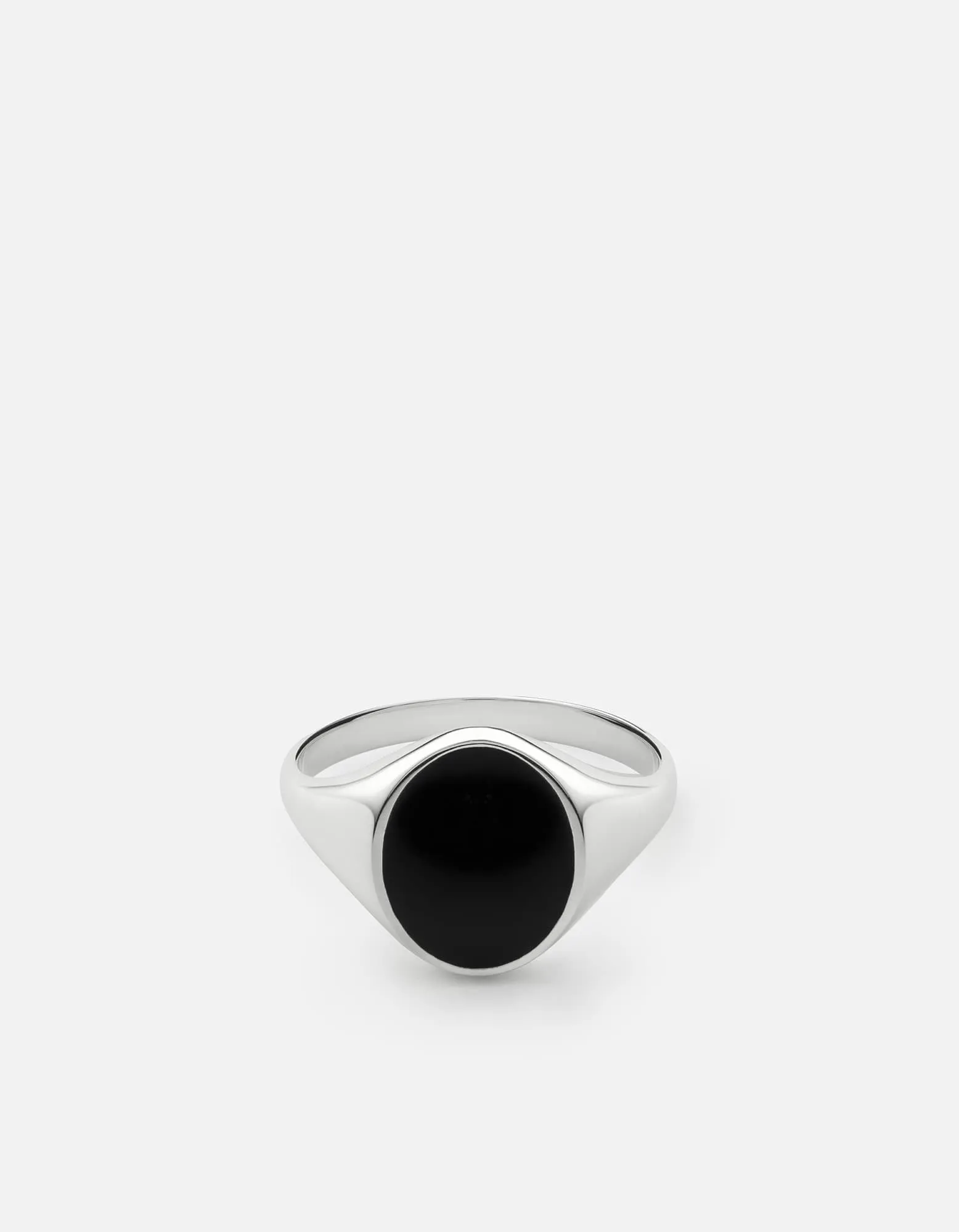 Heritage Ring, Sterling Silver/Black sold by Miansai