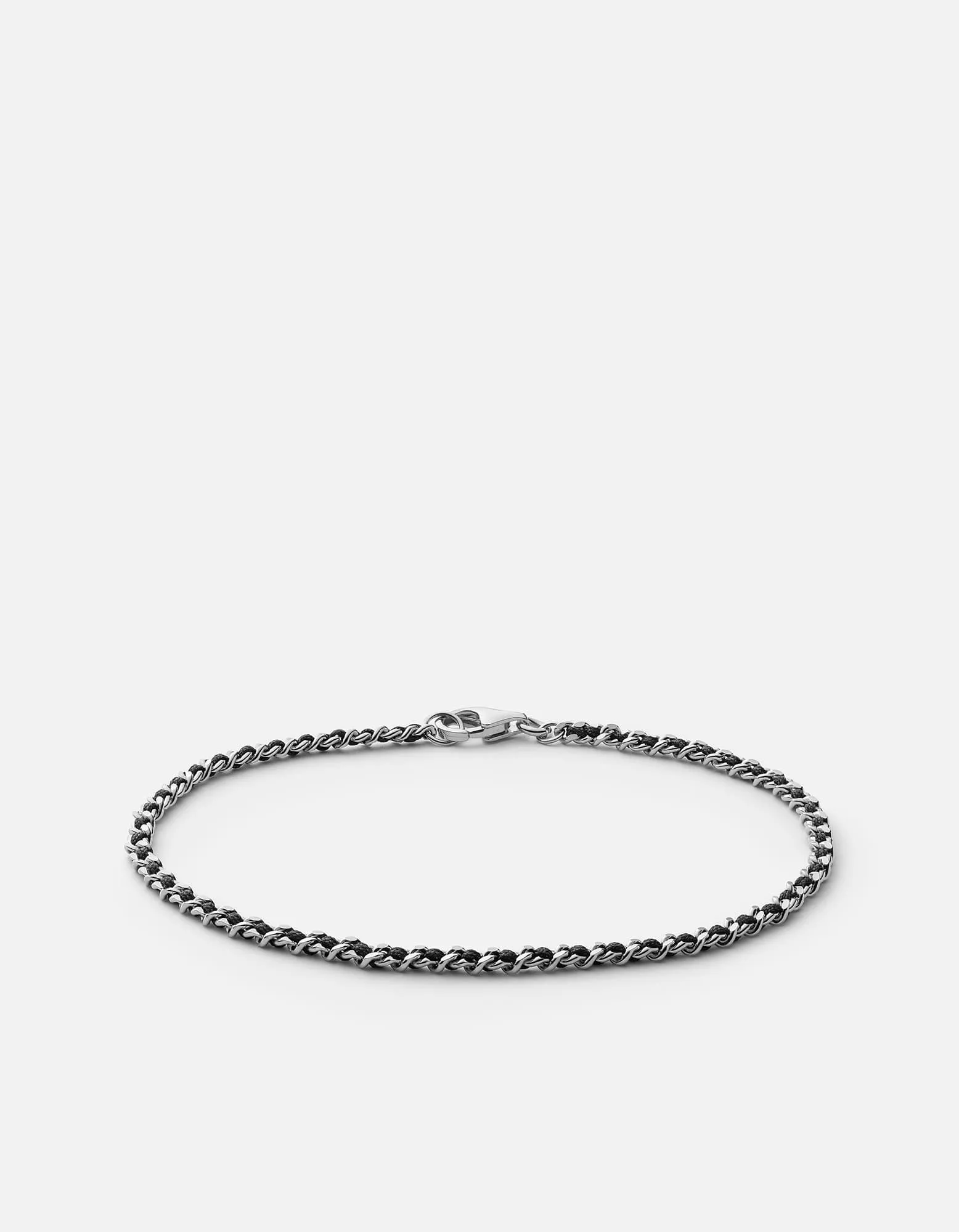 2mm Braided Chain Bracelet, Sterling Silver sold by Miansai