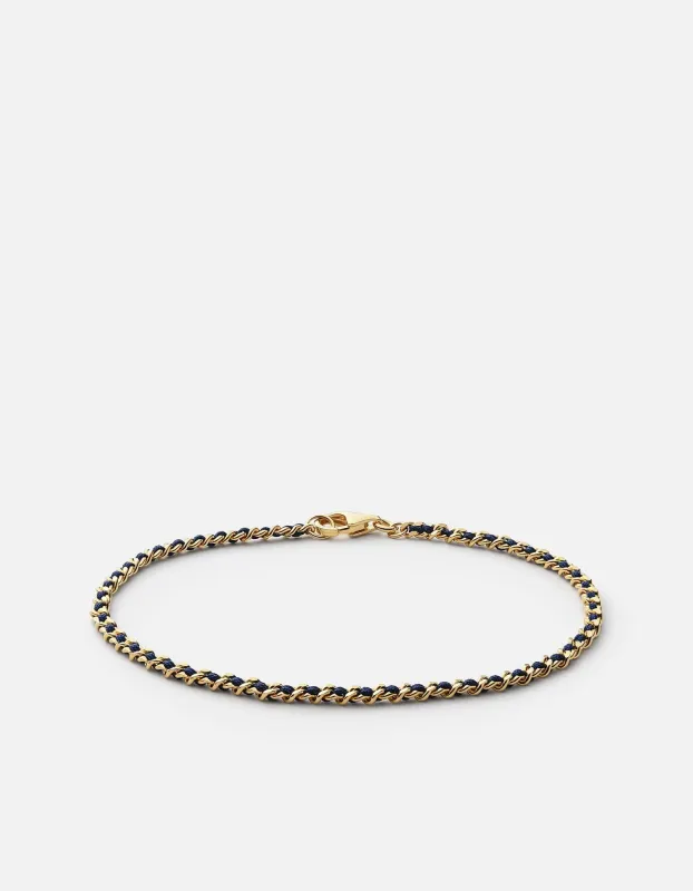 2mm Braided Chain Bracelet, Gold Vermeil sold by Miansai