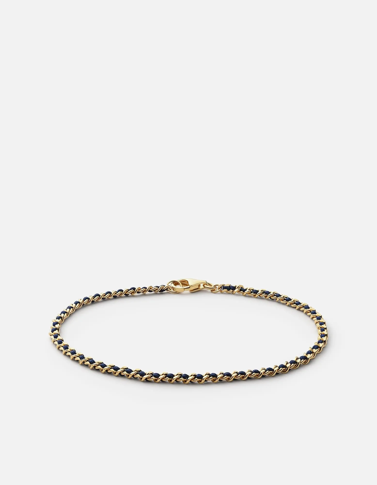 2mm Braided Chain Bracelet, Gold Vermeil sold by Miansai
