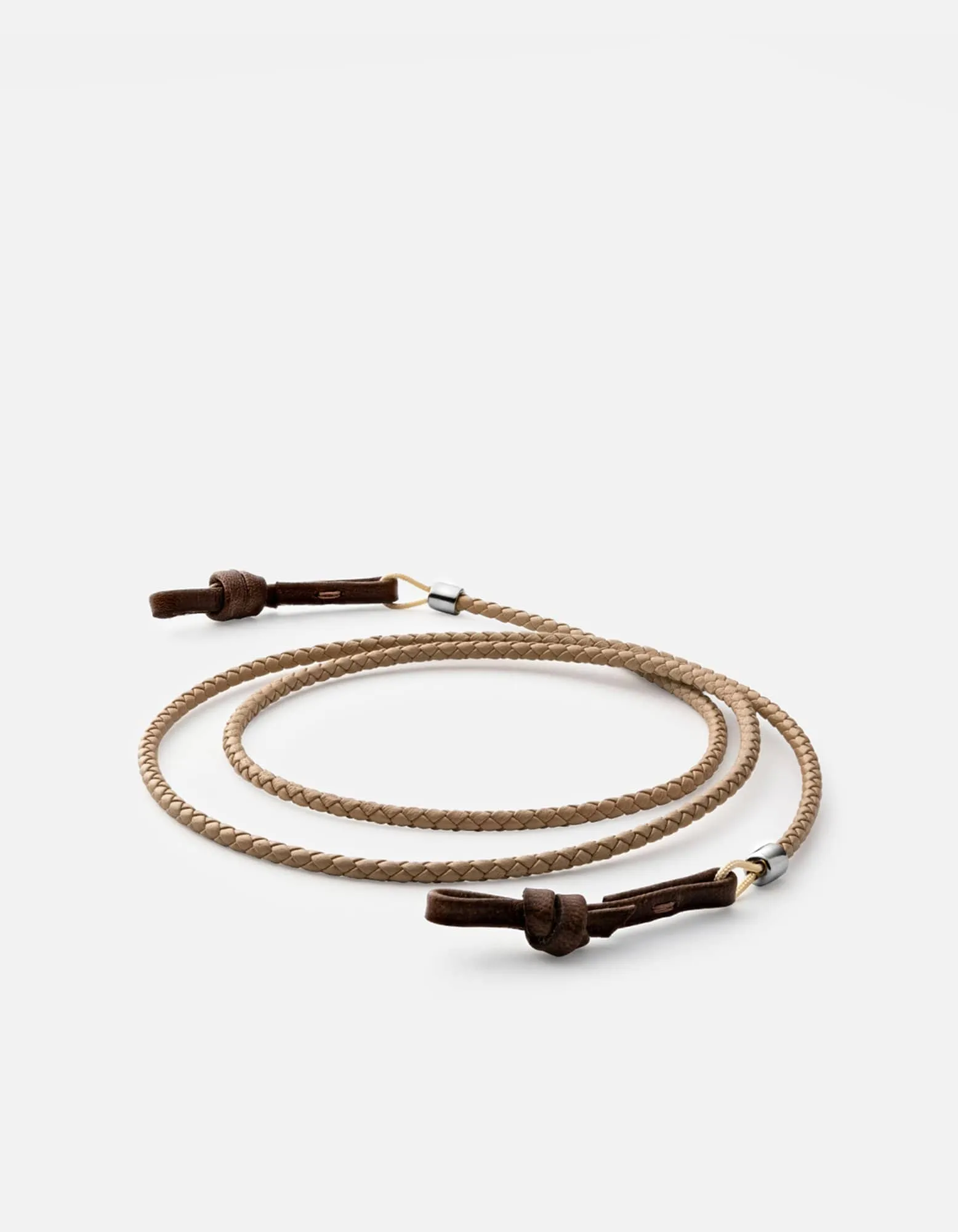 Nexus Braided Leather Sunglass Cord, Sterling Silver sold by Miansai product image thumbnail 5