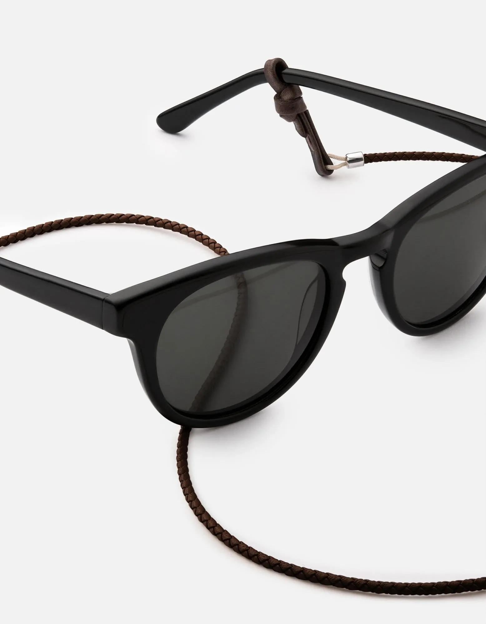 Nexus Braided Leather Sunglass Cord, Sterling Silver sold by Miansai product image thumbnail 2