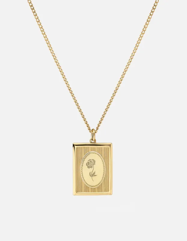Poppy Frame Necklace, Gold Vermeil sold by Miansai