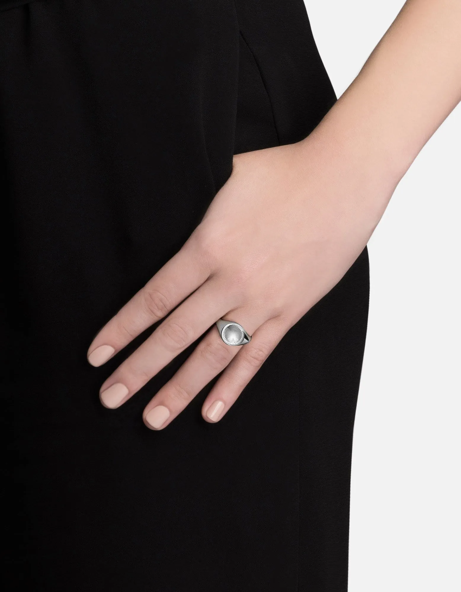 Solar Signet Ring, Sterling Silver sold by Miansai product image thumbnail 3