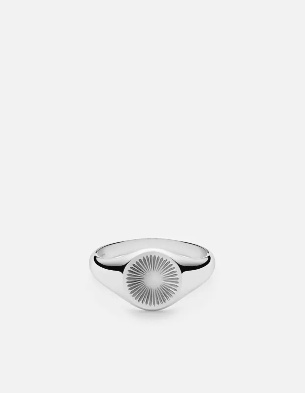 Solar Signet Ring, Sterling Silver sold by Miansai
