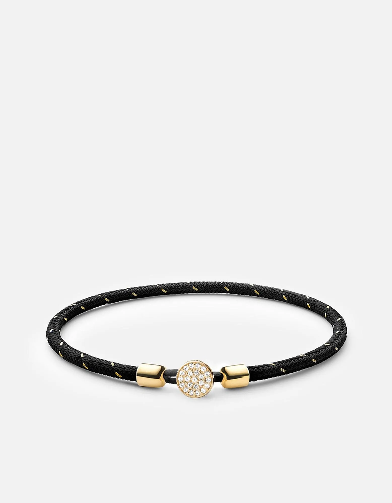 Nexus Rope Bracelet, Gold Pavé sold by Miansai