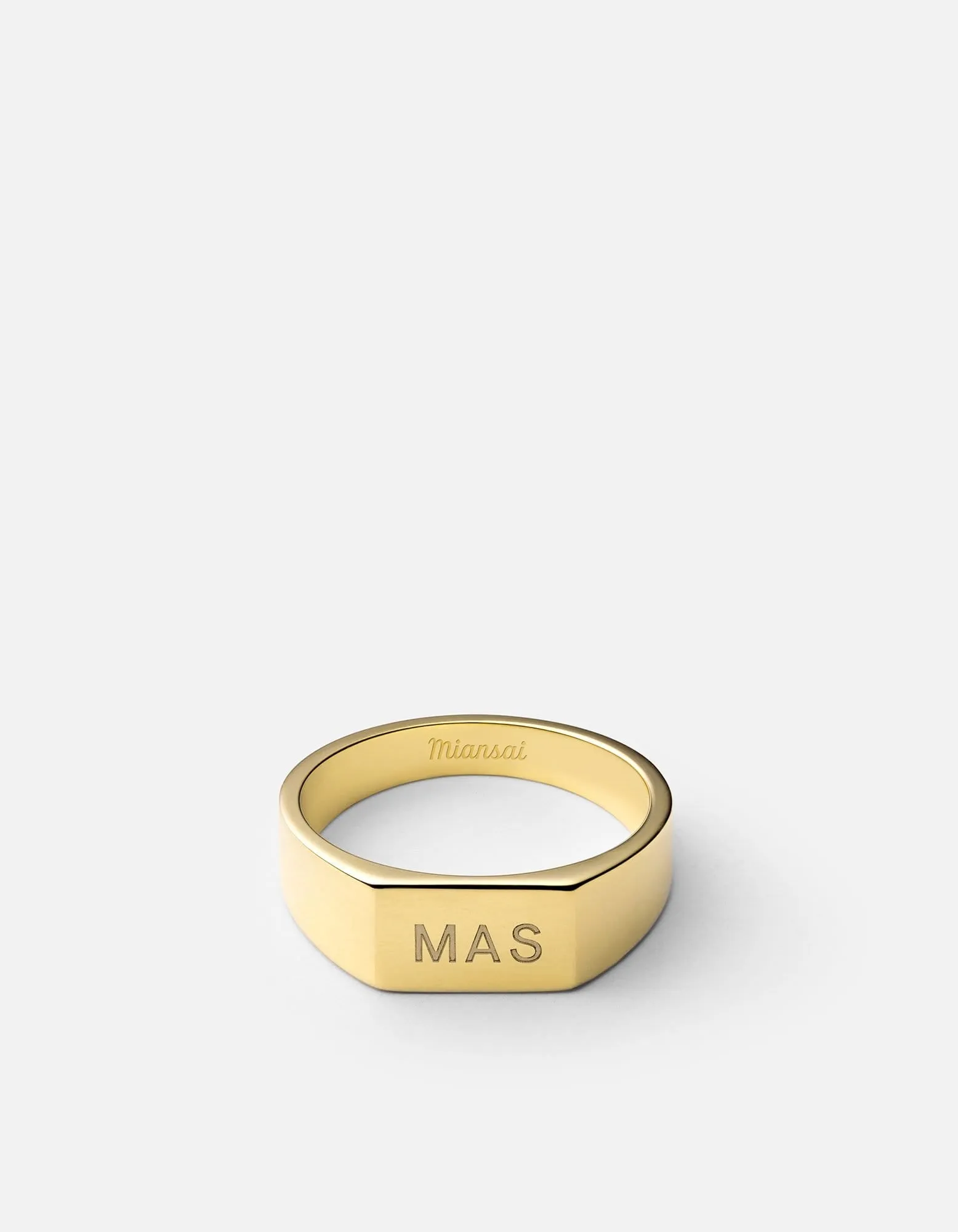 Geo Signet Ring, Gold Vermeil sold by Miansai product image thumbnail 4
