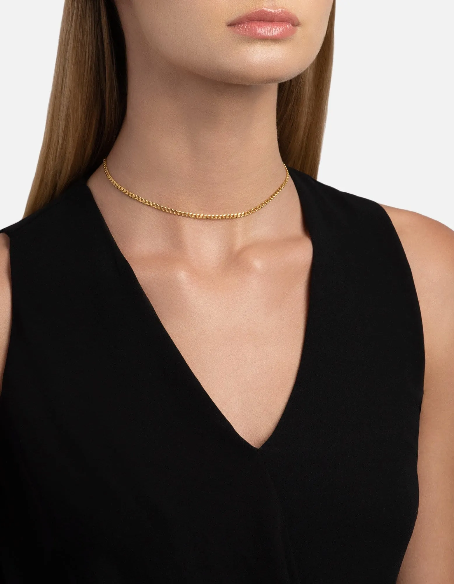 Cuban Link Choker, Gold Vermeil sold by Miansai product image thumbnail 2