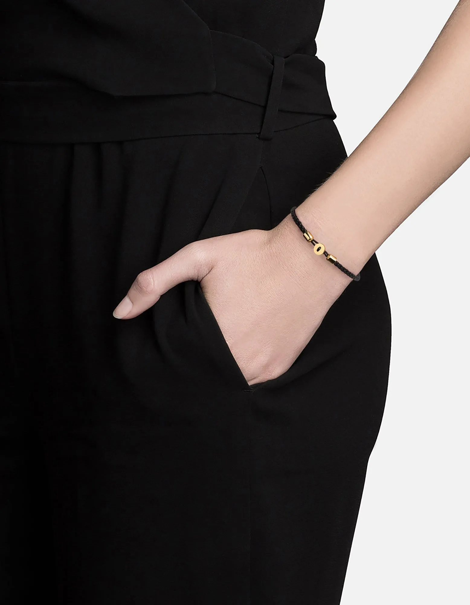 Nexus Leather Bracelet, Gold Vermeil sold by Miansai product image thumbnail 2