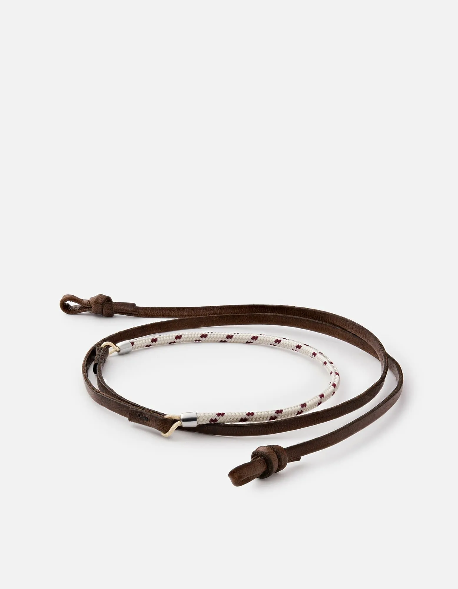 Nexus Leather Sunglass Cord, Sterling Silver sold by Miansai product image thumbnail 5