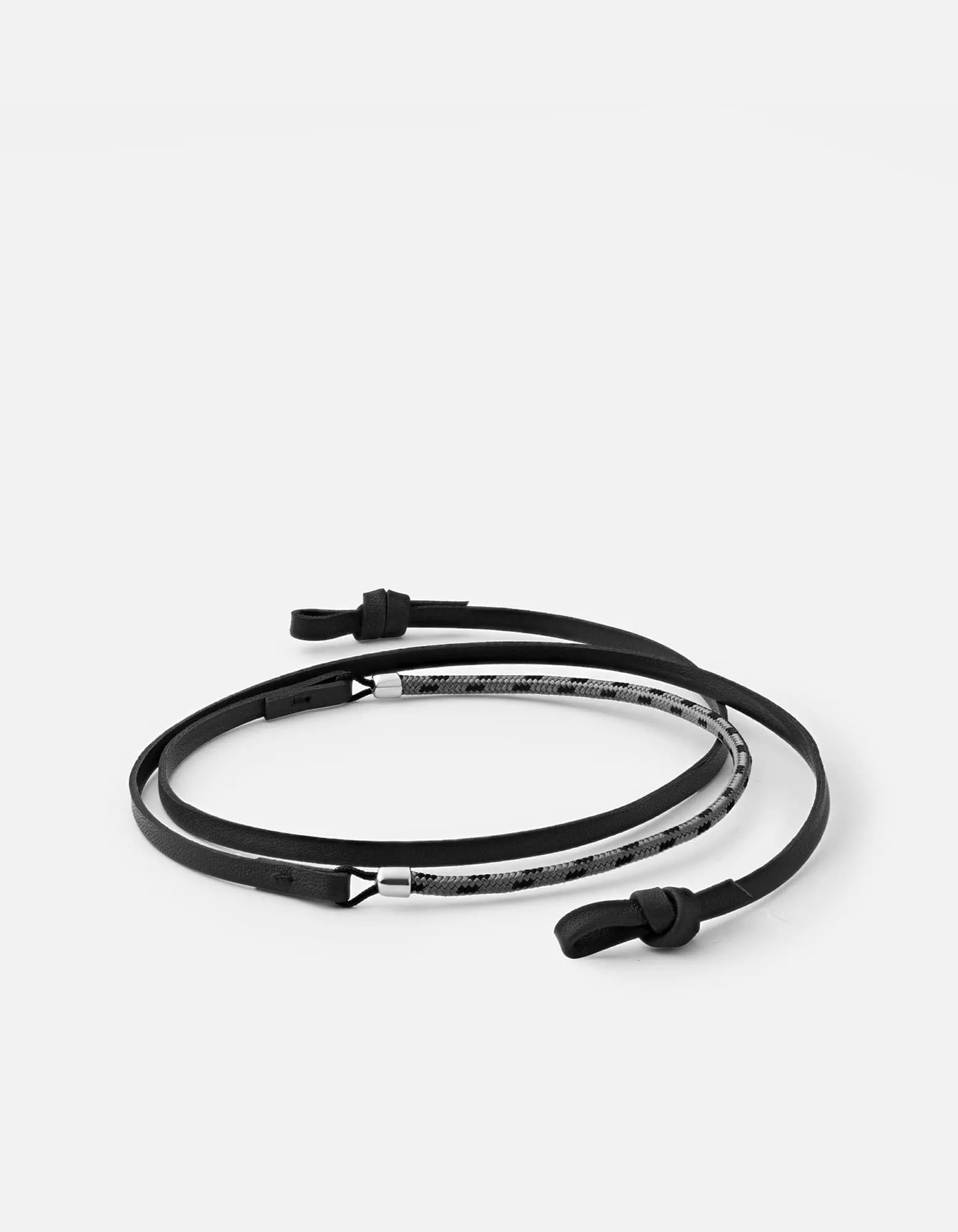 Nexus Leather Sunglass Cord, Sterling Silver sold by Miansai product image thumbnail 5