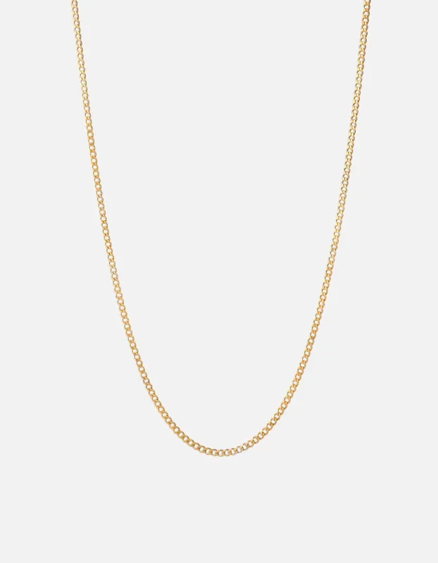 3mm Cuban Chain Necklace, Gold Vermeil sold by Miansai