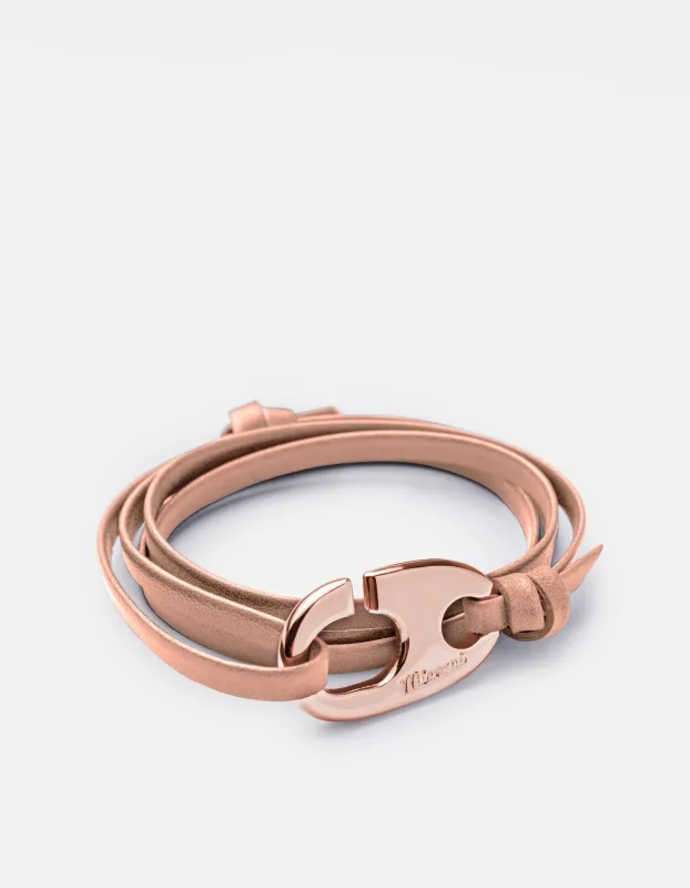 Brummel Hook Bracelet, Rose Plated sold by Miansai